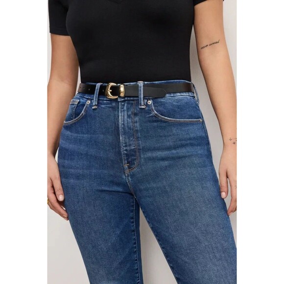 Good American Blue Straight Leg Jeans - Picture 4 of 8